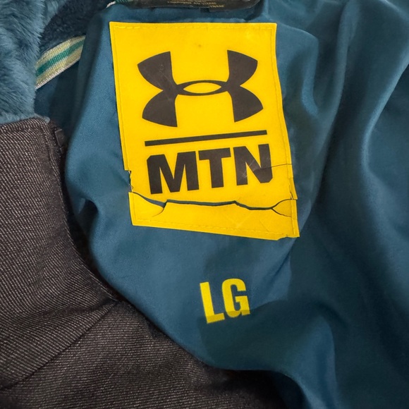 Under Armour Mtn‎ Men’s Jacket Coat Size Large Hooded Gray Ski Snowboard - Picture 6 of 6